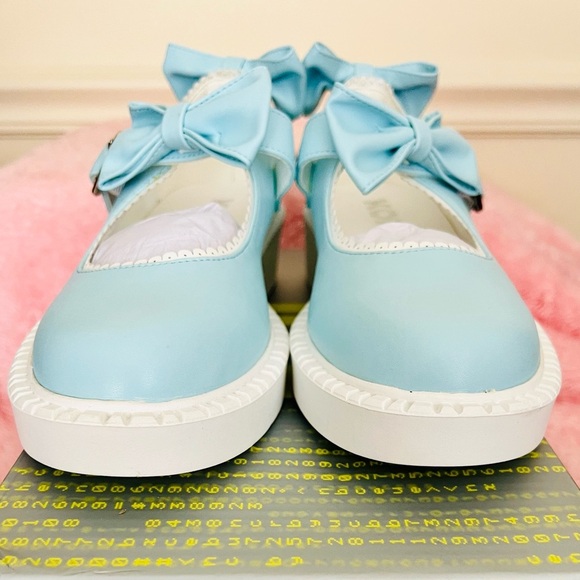 NIB Size 6 Dolls Kill KOI Footwear Just A Baby Mary Janes in Blue - Picture 5 of 9